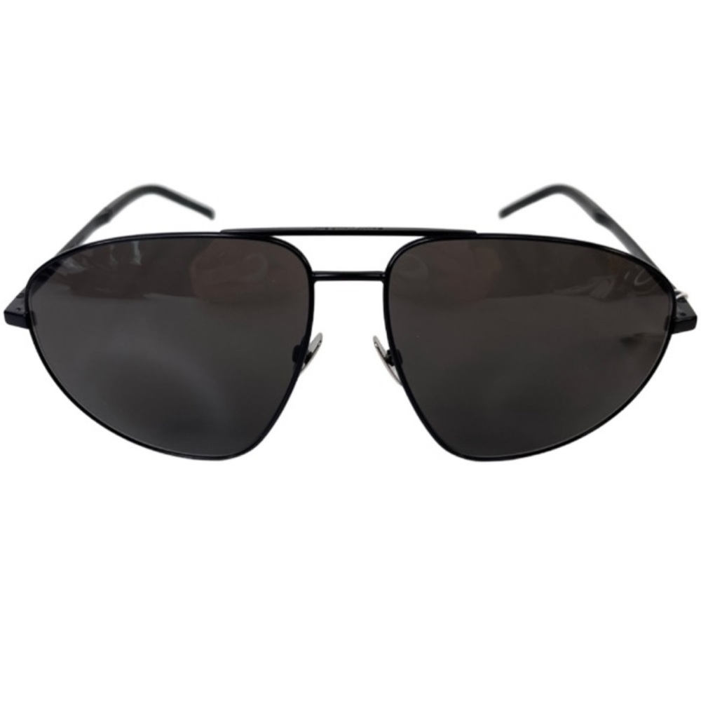 SAINT LAURENT Classic Aviator Sunglasses NEW 60mm Black Polarized - Picture 4 of 14